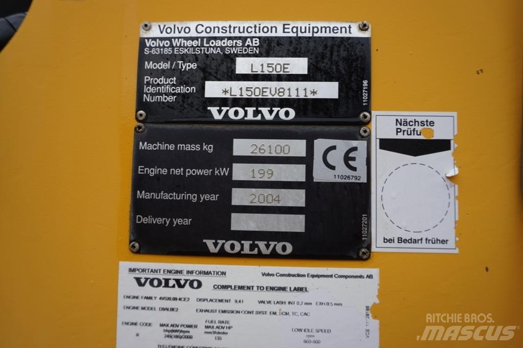 Volvo L 150 E Iekrāvēji uz riteņiem