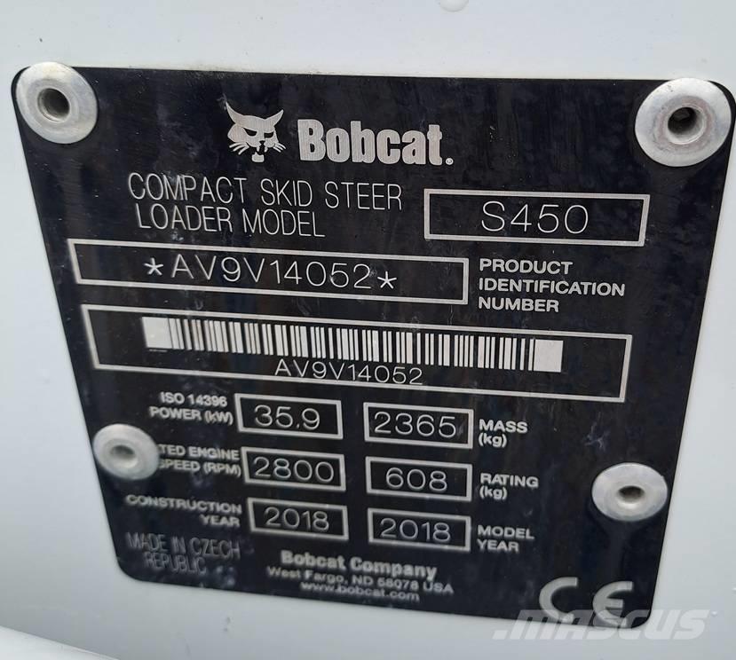 Bobcat S 450 Lietoti riteņu kompaktiekrāvēji