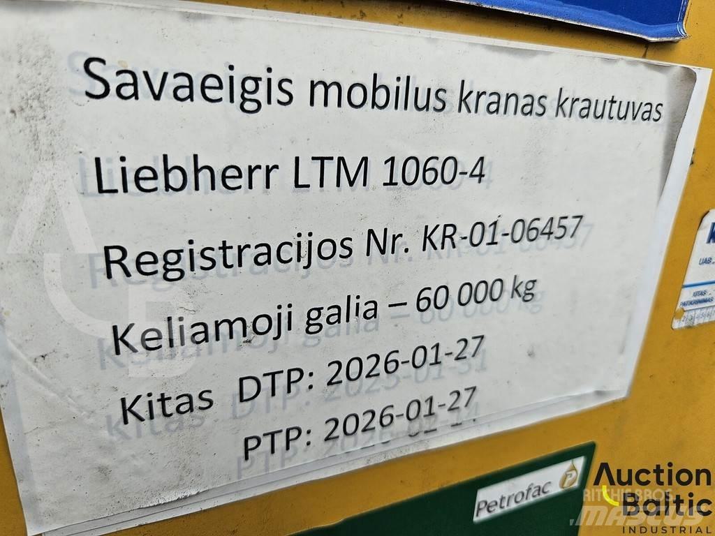 Liebherr LTM 1060 Visurgājēji celtņi