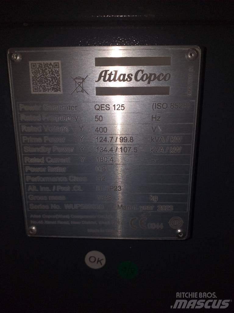 Atlas Copco QES125 Dīzeļģeneratori