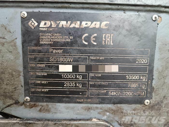 Dynapac SD1800W Asfalta klājēji