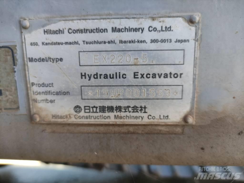 Hitachi EX 220-5 Kāpurķēžu ekskavatori