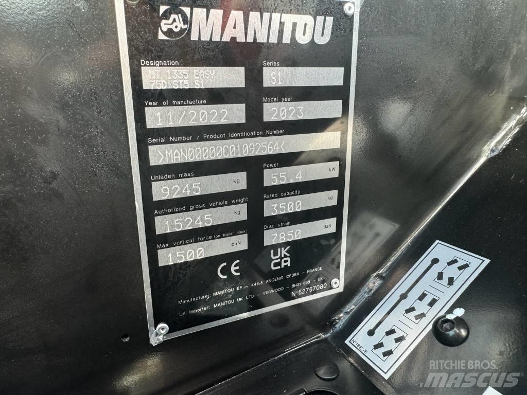 Manitou MT 1335 Teleskopiskie manipulatori