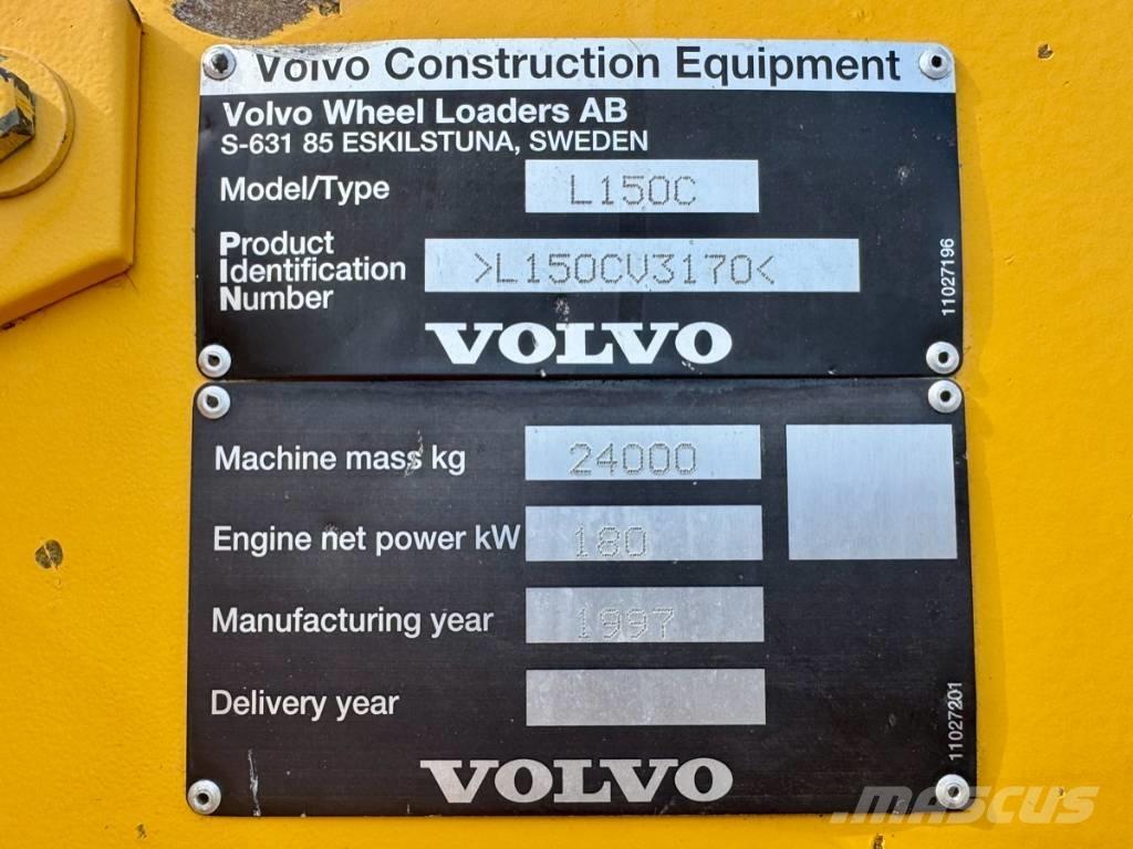 Volvo L 150 C Iekrāvēji uz riteņiem