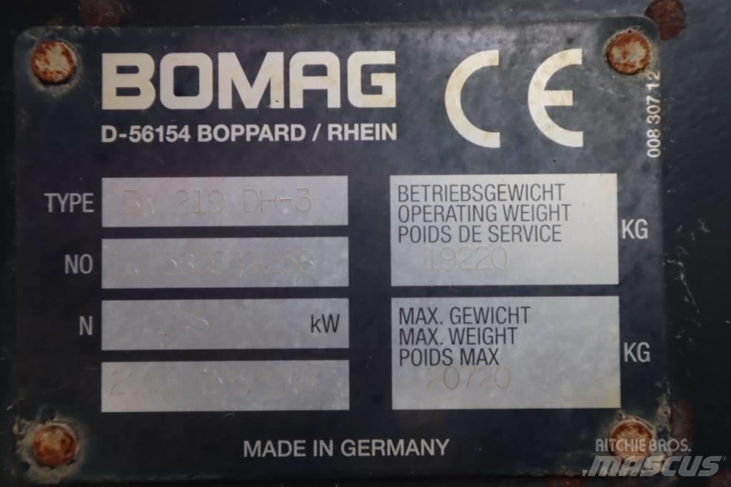 Bomag BW 219 DH-3 Vienvalča grunts veltņi
