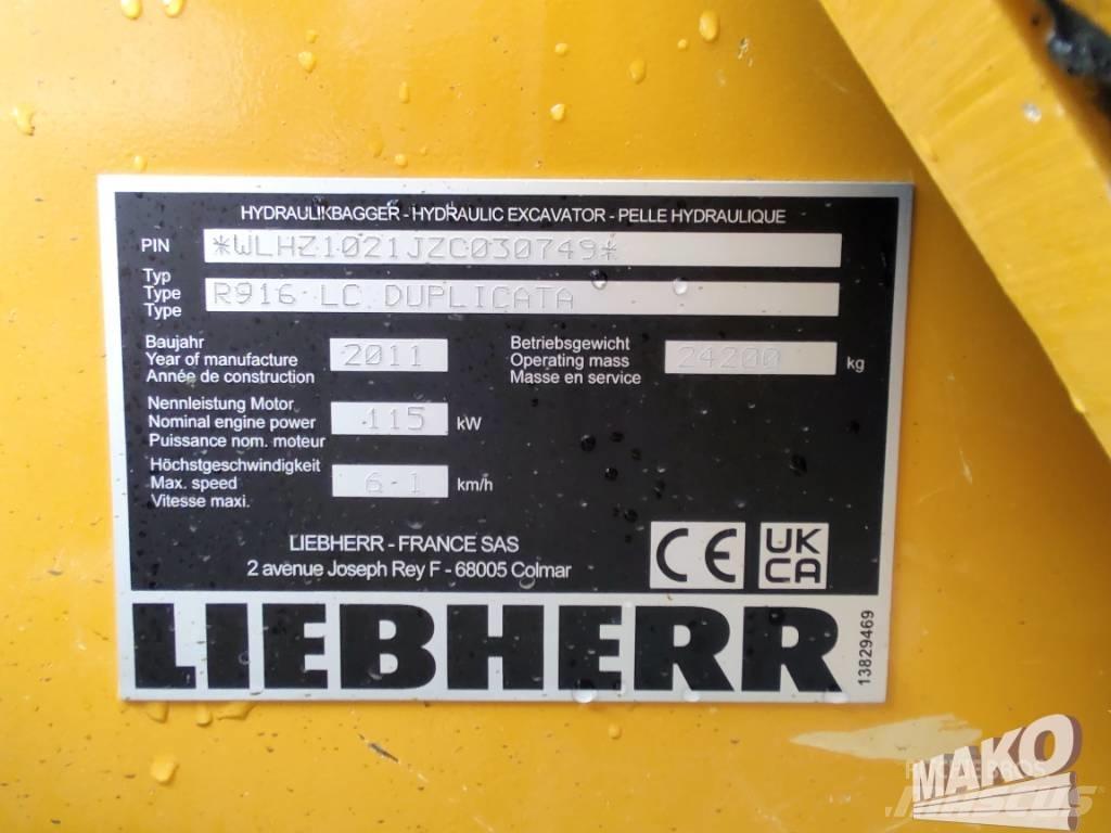 Liebherr R 916 Kāpurķēžu ekskavatori