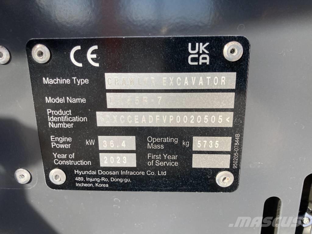 Develon DX 55 R-7 Mini ekskavatori < 7 t