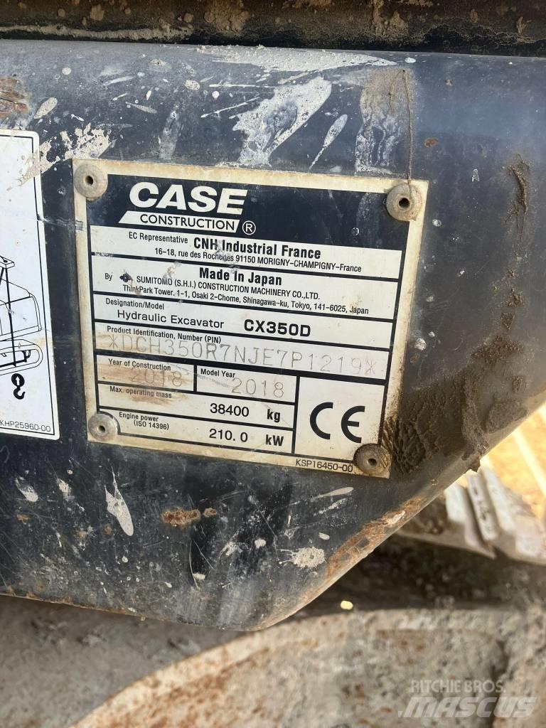 CASE CX 350 D Kāpurķēžu ekskavatori