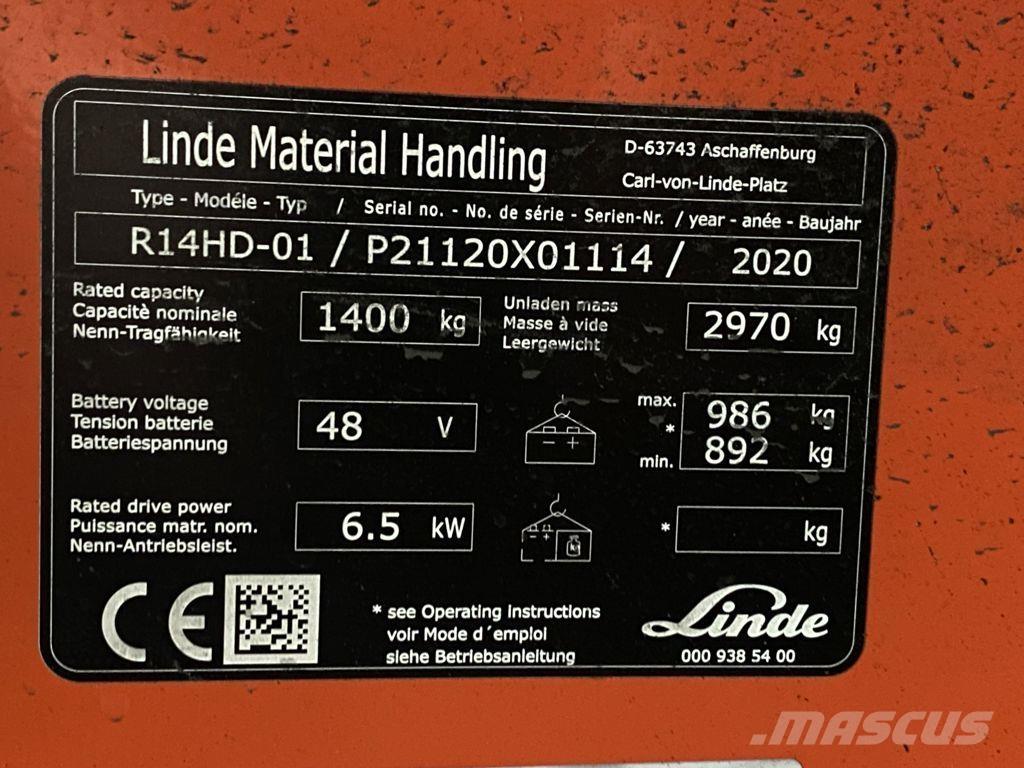 Linde R14HD-01 Lielaugstuma pārvadātājs