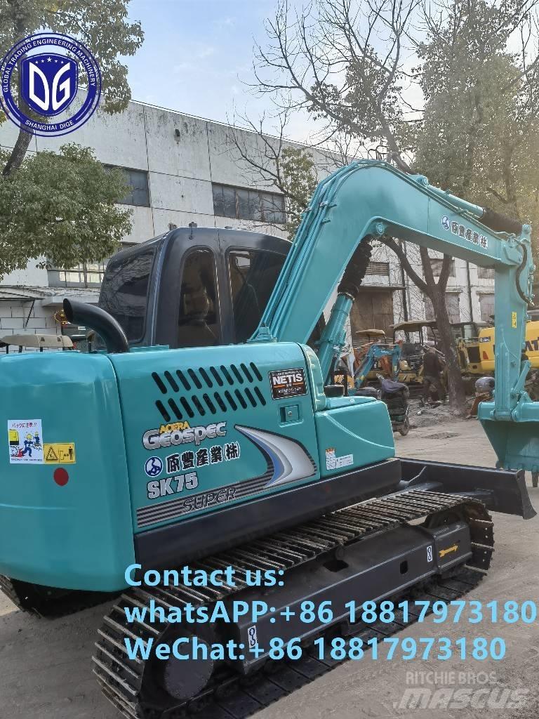 Kobelco SK75-8 Kāpurķēžu ekskavatori