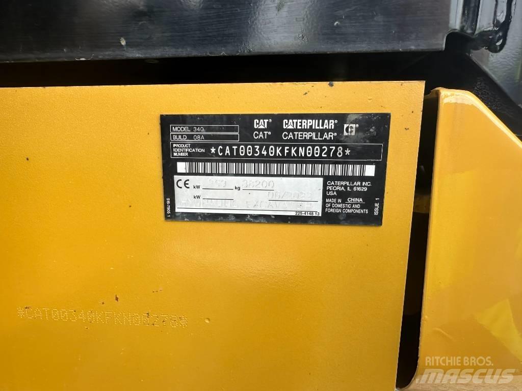 CAT 340 Kāpurķēžu ekskavatori