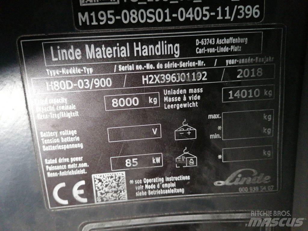 Linde H80D-03/900 Tehnika ar dīzeļa dzinēju