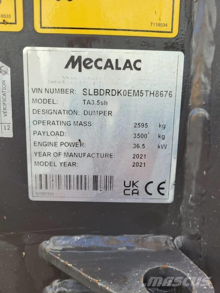 Mecalac TA 3.5 Mini pašizgāzēji