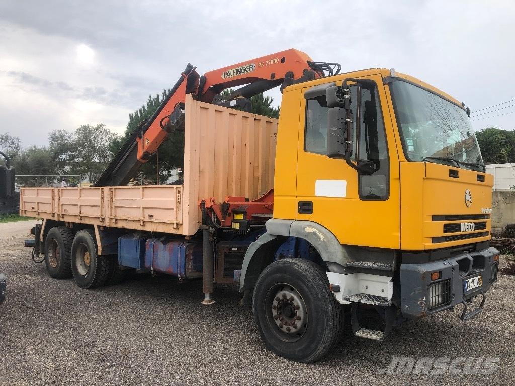 Iveco Euro trailer Smagās mašīnas ar celtni