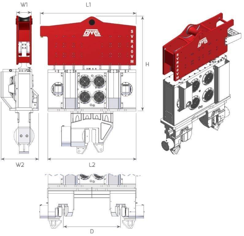  SVR 40VM Vibrējošie pāļu dzinēji