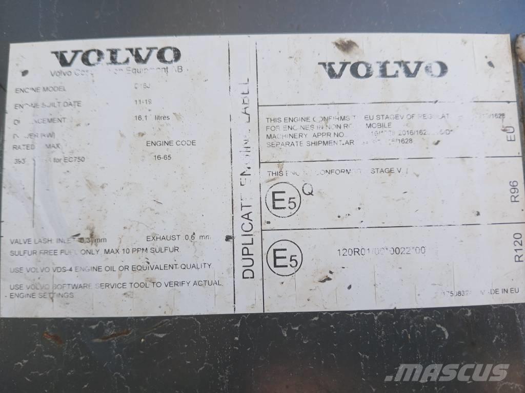 Volvo EC 750 E Kāpurķēžu ekskavatori