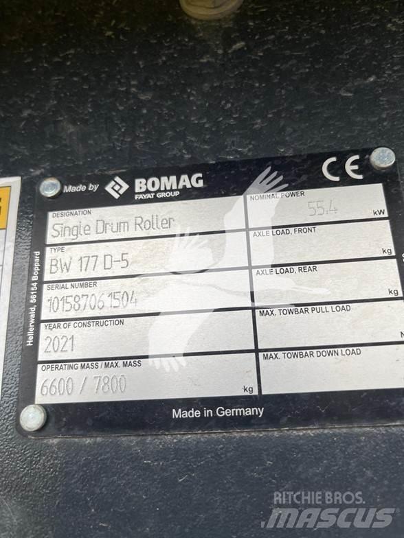 Bomag BW177D-5 Vienvalča grunts veltņi