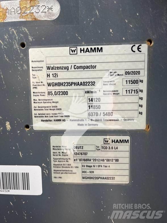 Hamm H12i Vienvalča grunts veltņi