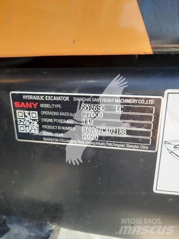Sany SY265CLR Kāpurķēžu ekskavatori