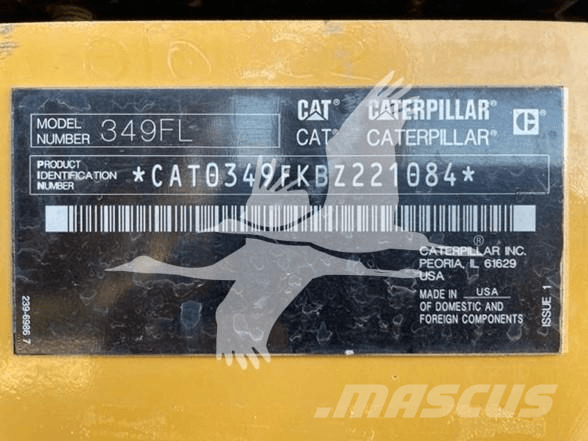 CAT 349FL Kāpurķēžu ekskavatori