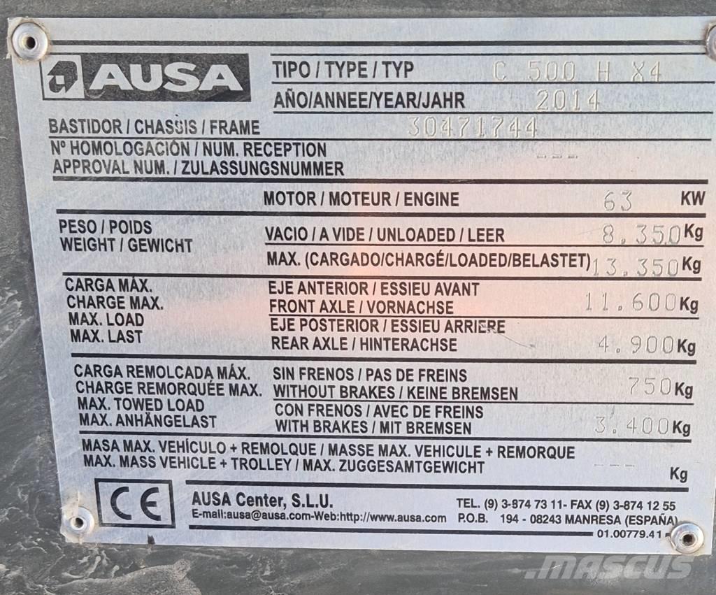 Ausa C 500 H X4 Apvidus autokrāvējs