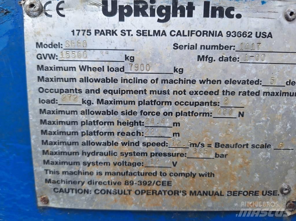 UpRight SB80 Teleskopiskie pacēlāji