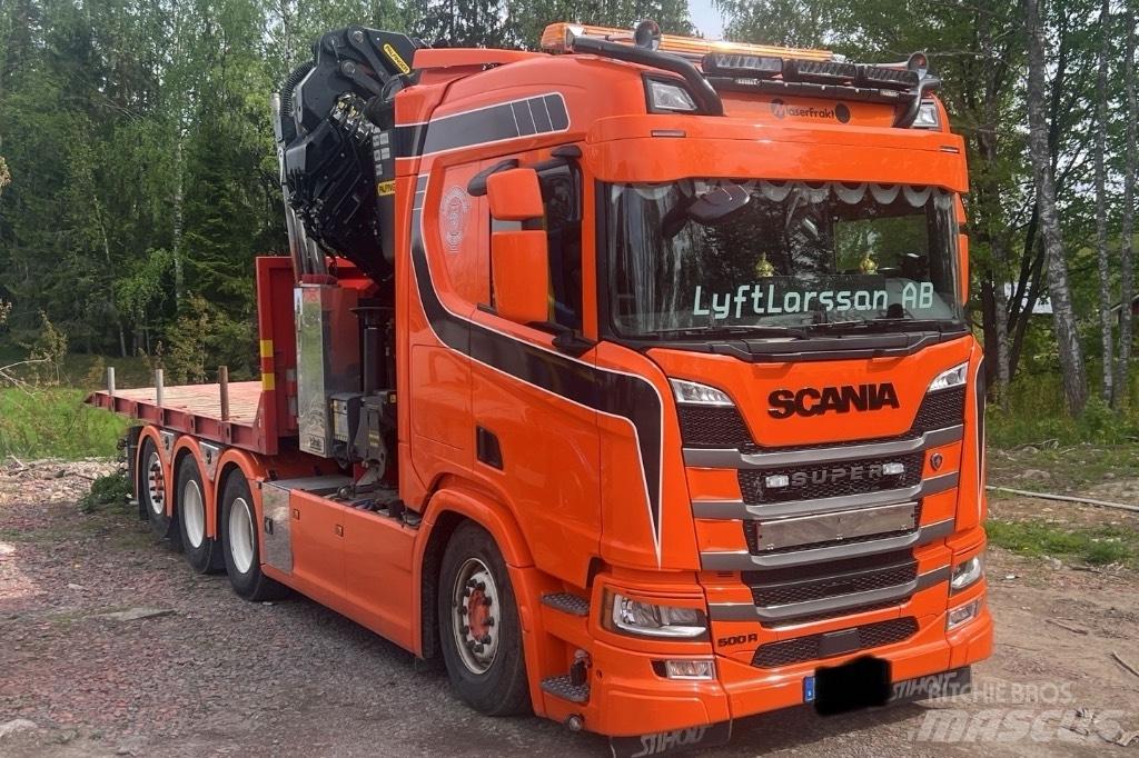 Scania R 500 Smagās mašīnas ar celtni