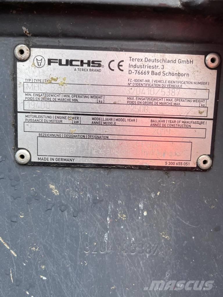 Terex Fuchs MHL320 Iekraušanas tehnika- Citi