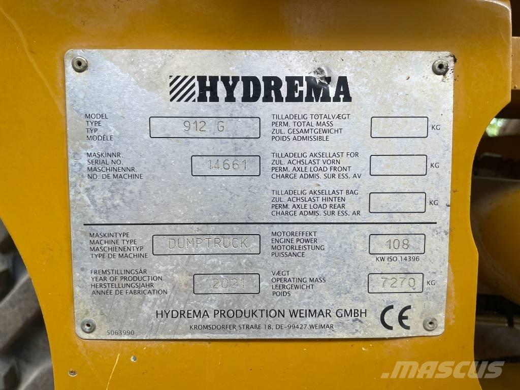 Hydrema 912 G Artikulētie pašizgāzēji