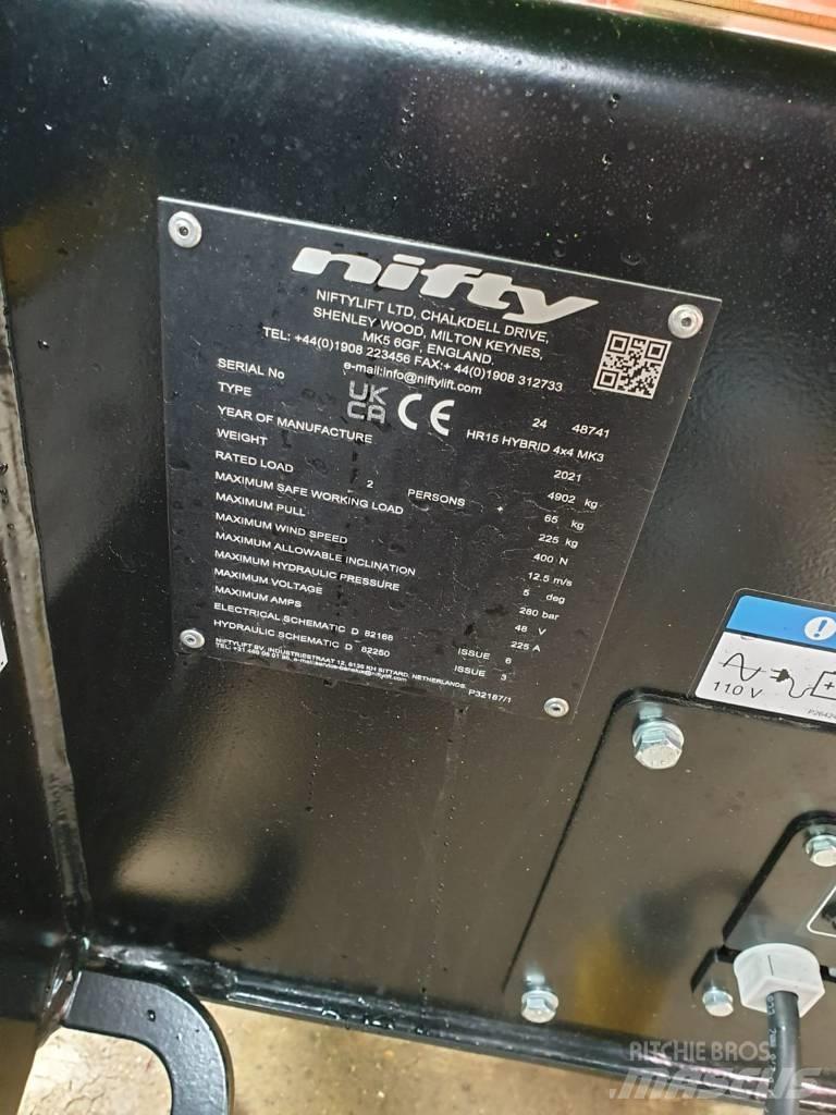 Niftylift HR15 Strēles pacēlāji