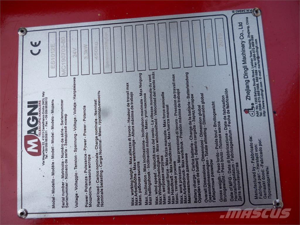 Magni ES1012E Šķerveida pacēlāji