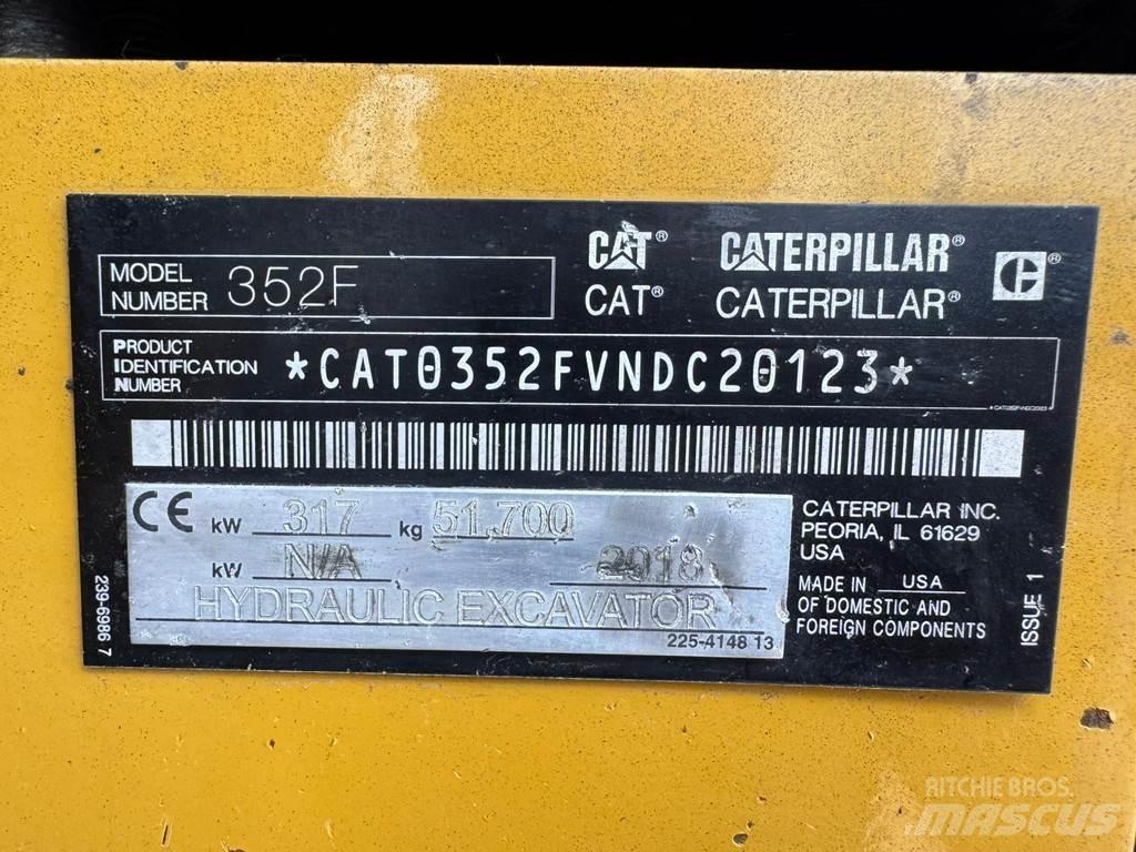 CAT 352F Īpašie ekskavatori