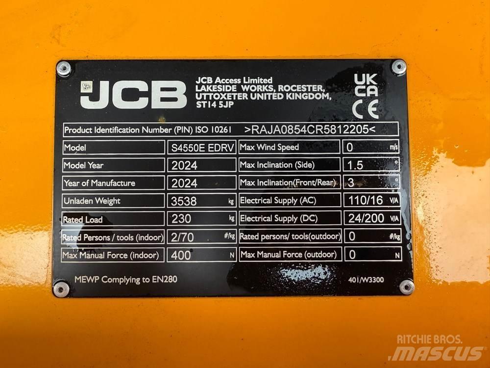 JCB S4550E Šķerveida pacēlāji