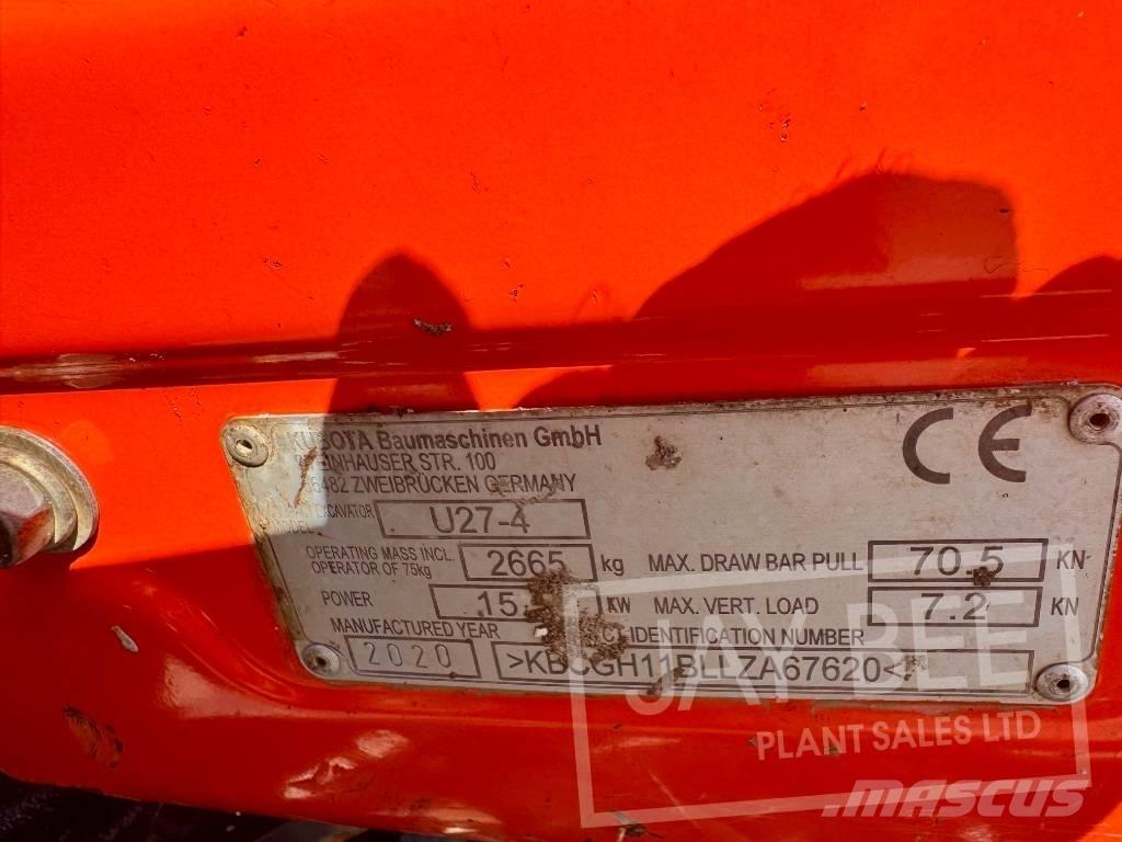 Kubota U 27-4 Mini ekskavatori < 7 t