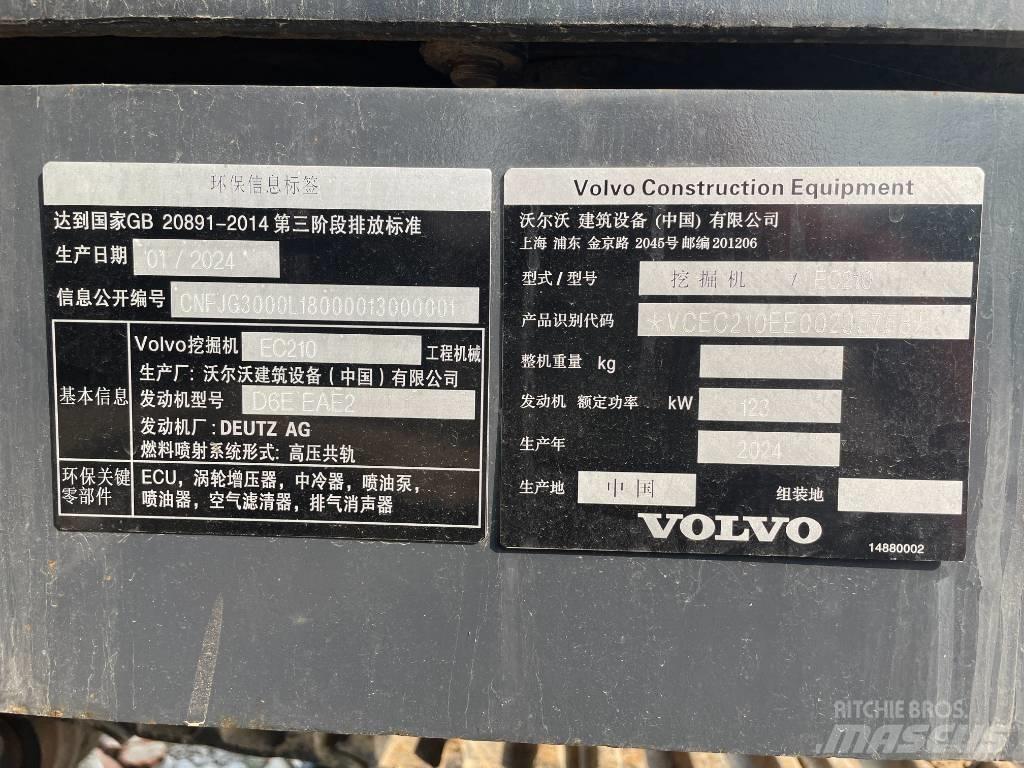 Volvo EC 210 Kāpurķēžu ekskavatori