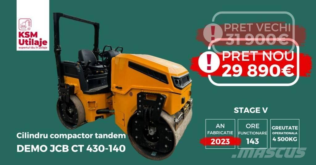 JCB CT430-140 Divvalču grunts veltņi