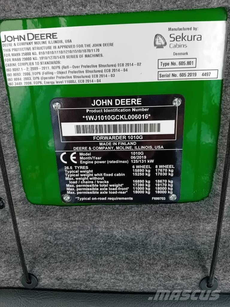 John Deere 1010G Forvarderi