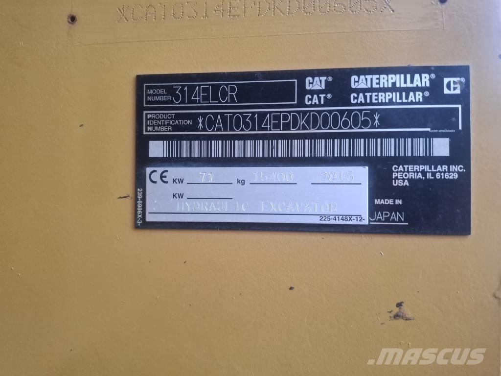 CAT 314 E LCR Kāpurķēžu ekskavatori