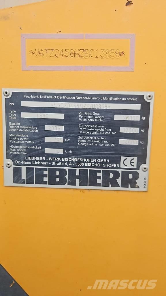 Liebherr L 580 Iekrāvēji uz riteņiem