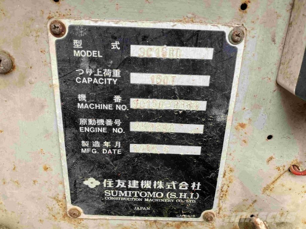 Sumitomo SC1500 Kāpurķēžu ceļamkrāni