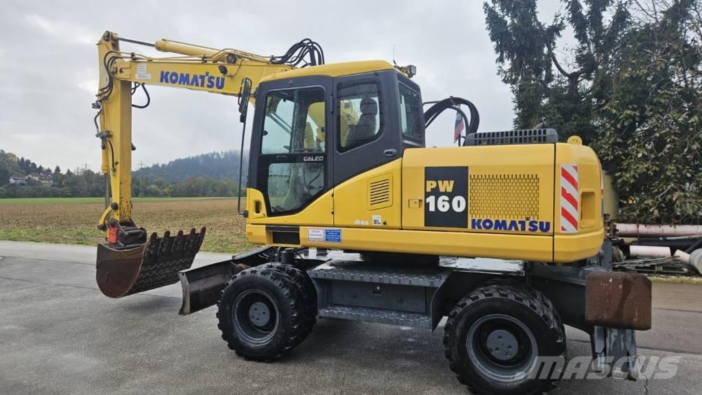 Komatsu PW 160-7K Ekskavatori uz riteņiem