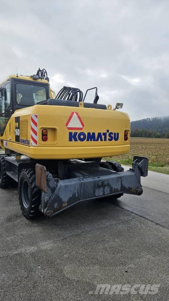 Komatsu PW 160-7K Ekskavatori uz riteņiem