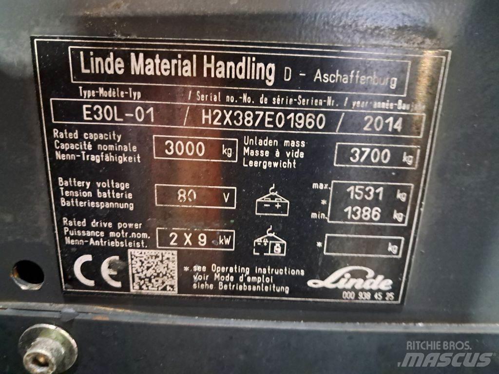 Linde E30L-01 Elektriskie iekrāvēji