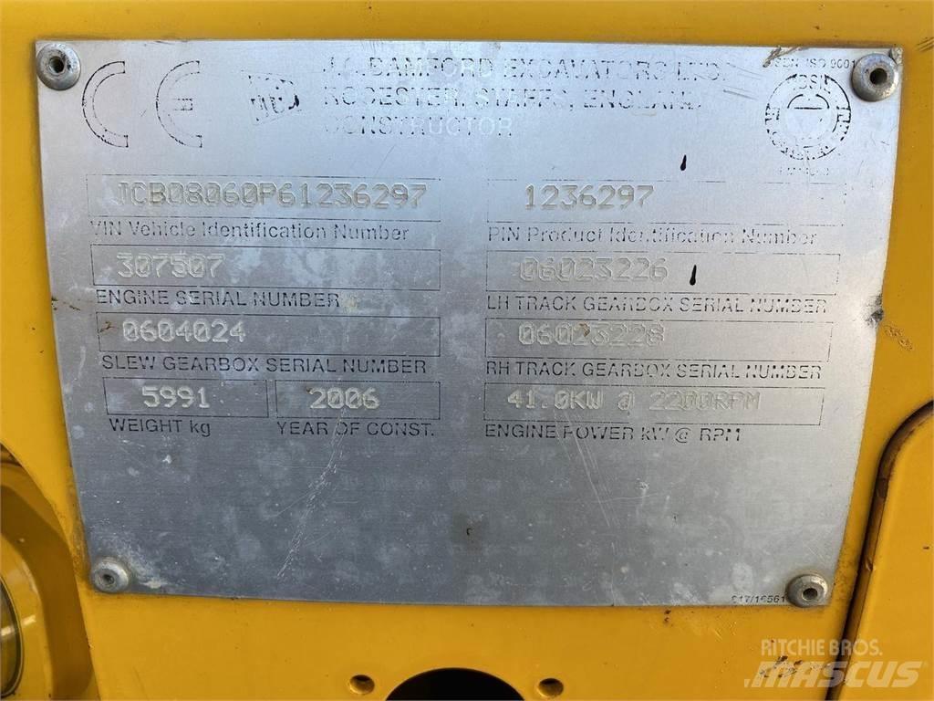 JCB 8060 Ekskavatori uz riteņiem