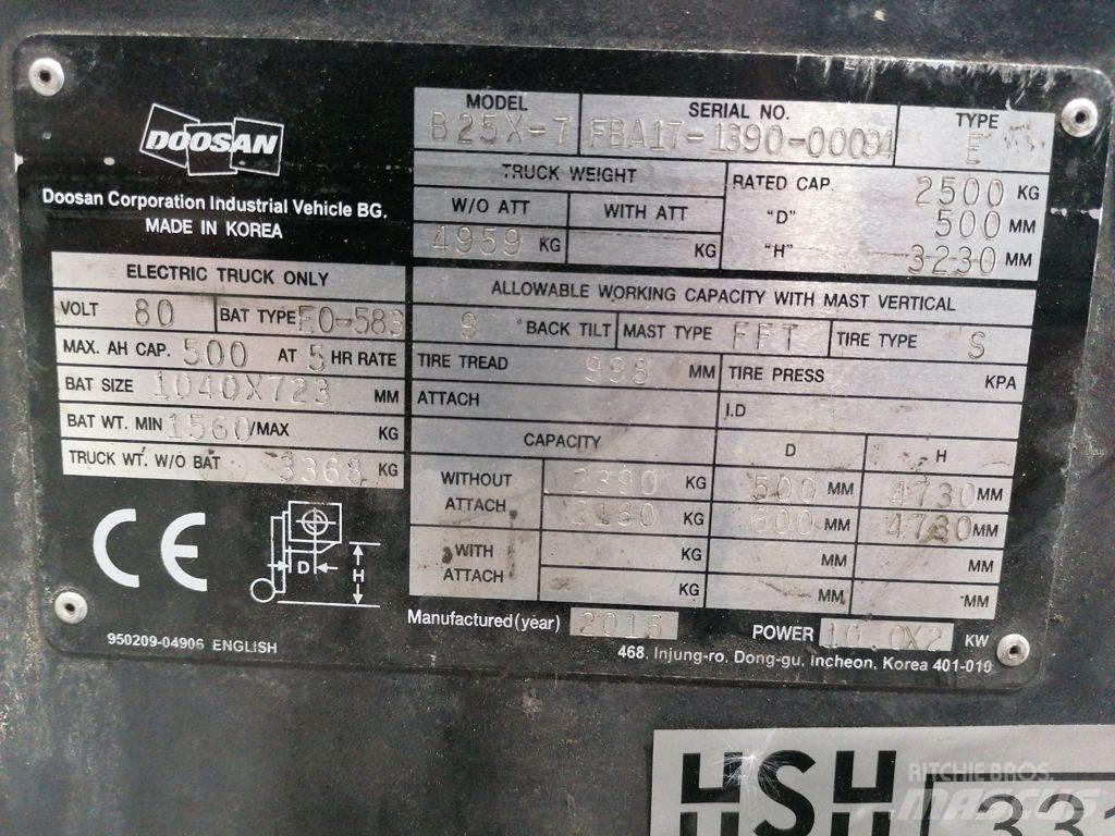 Doosan B25X-7 Elektriskie iekrāvēji