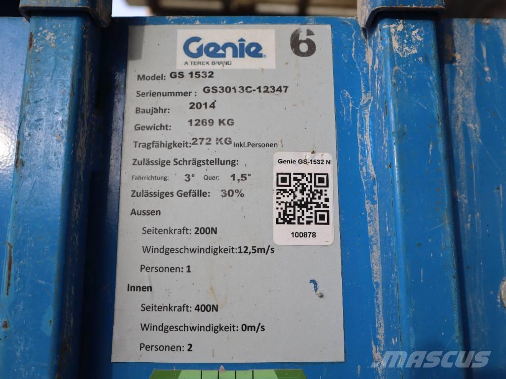 Genie GS 1532 Šķerveida pacēlāji