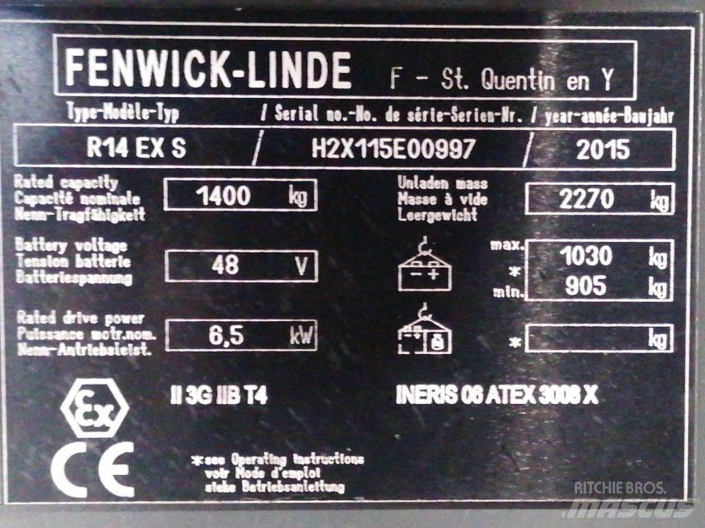 Linde R14 EX S Lielaugstuma pārvadātājs