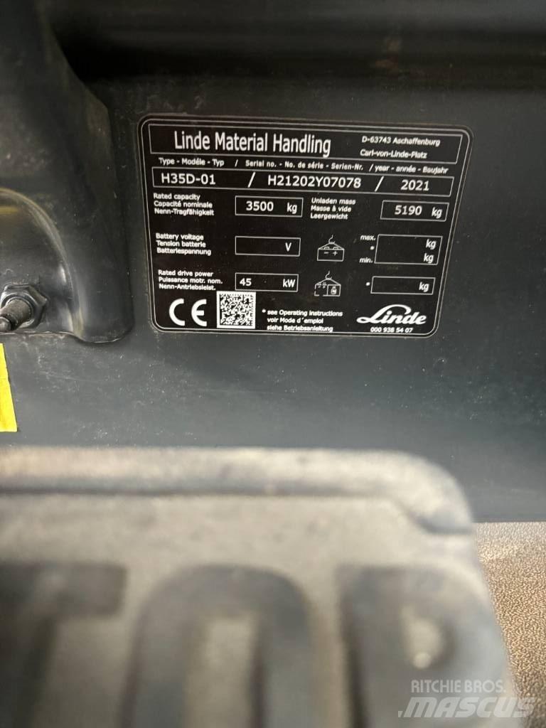 Linde H35D/1202 Tehnika ar dīzeļa dzinēju