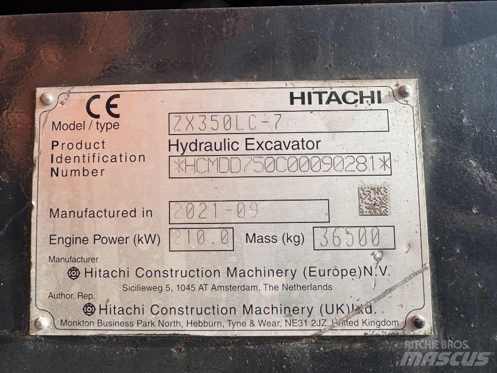 Hitachi ZX 350 LC-7 Kāpurķēžu ekskavatori