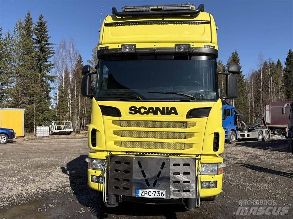 Scania R164G 8*4 Smagās mašīnas ar celtni